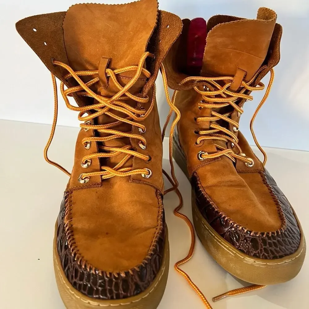 PRSVR men’s size 9 leather lace up high top